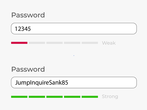 illustration of password strength